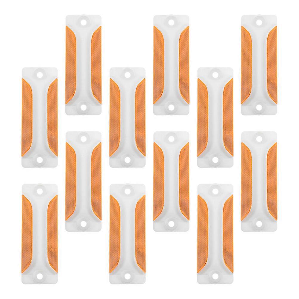 Driveway Reflectors Rectangular Reflective Road Markers Ensuring Safety At Night 24Pcs