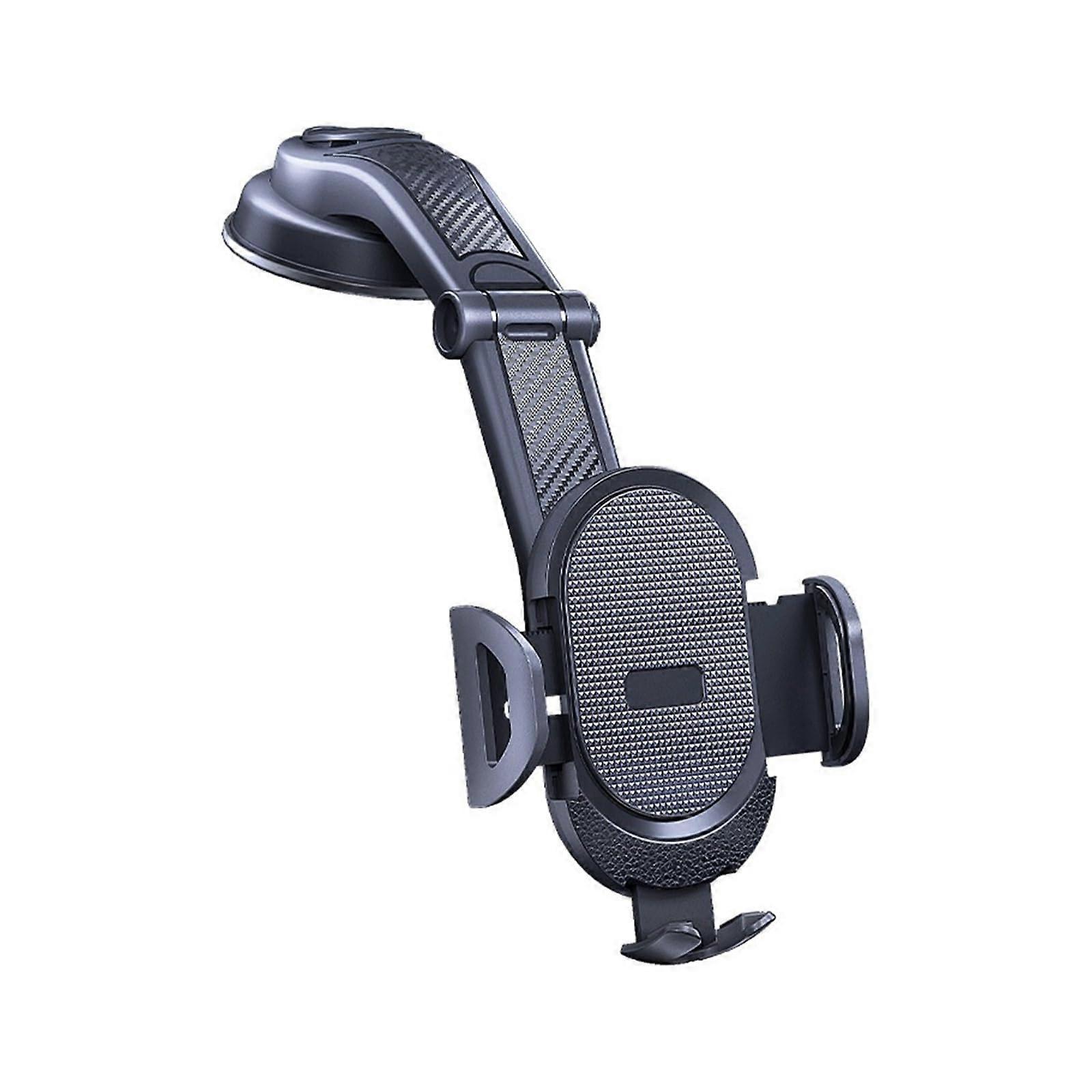 Universal Car Phone Holder with Secure Suction Cup and Adjustable Grip for Windshield or Dashboard