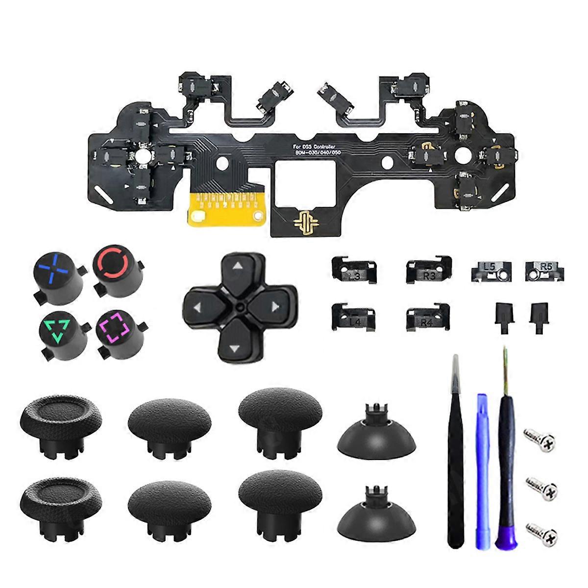 Ergonomischer Mikroschalter Tactile Clicky Hair Trigger Kit + Joystick-Kappe für Controller BDM-030/040/050 12 Tastenklick A