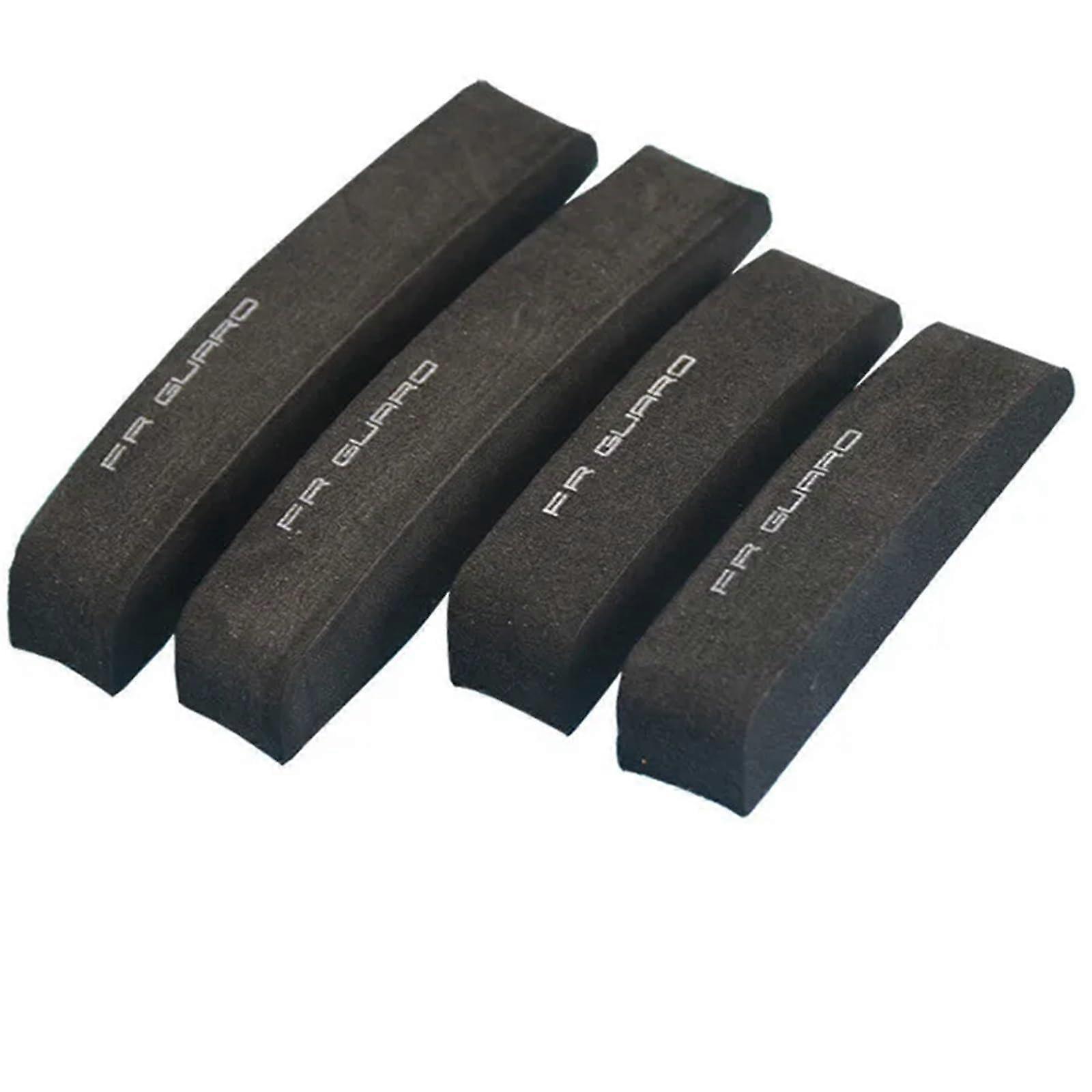 4pcs Black Car Scratch Protector Strips for Door Edge and Bumper Guard