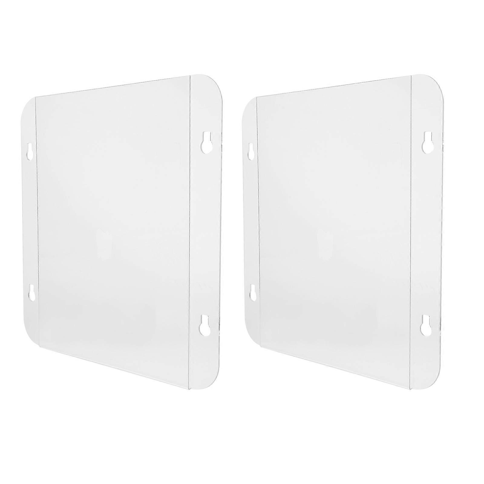 2Pcs Acrylic Window Sign Holder with Suction Cups for Sign Display Transparent