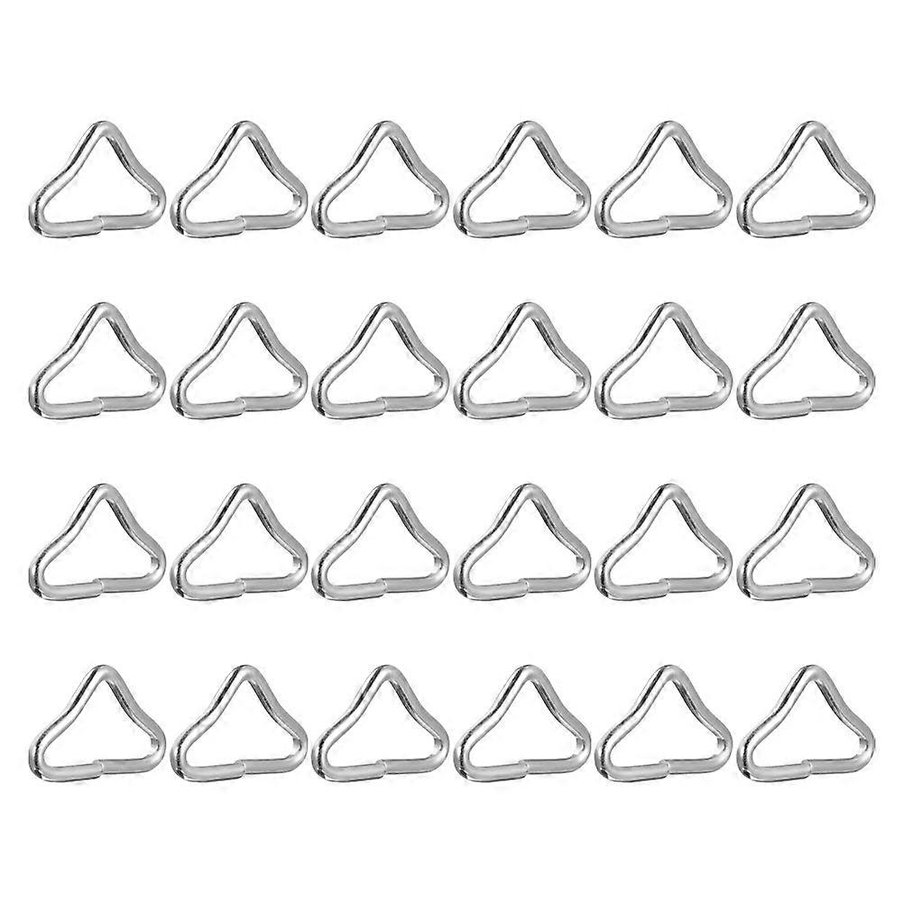 Trampoline Replacement Triangle Rings Galvanized Steel Buckles 24Pcs Pack