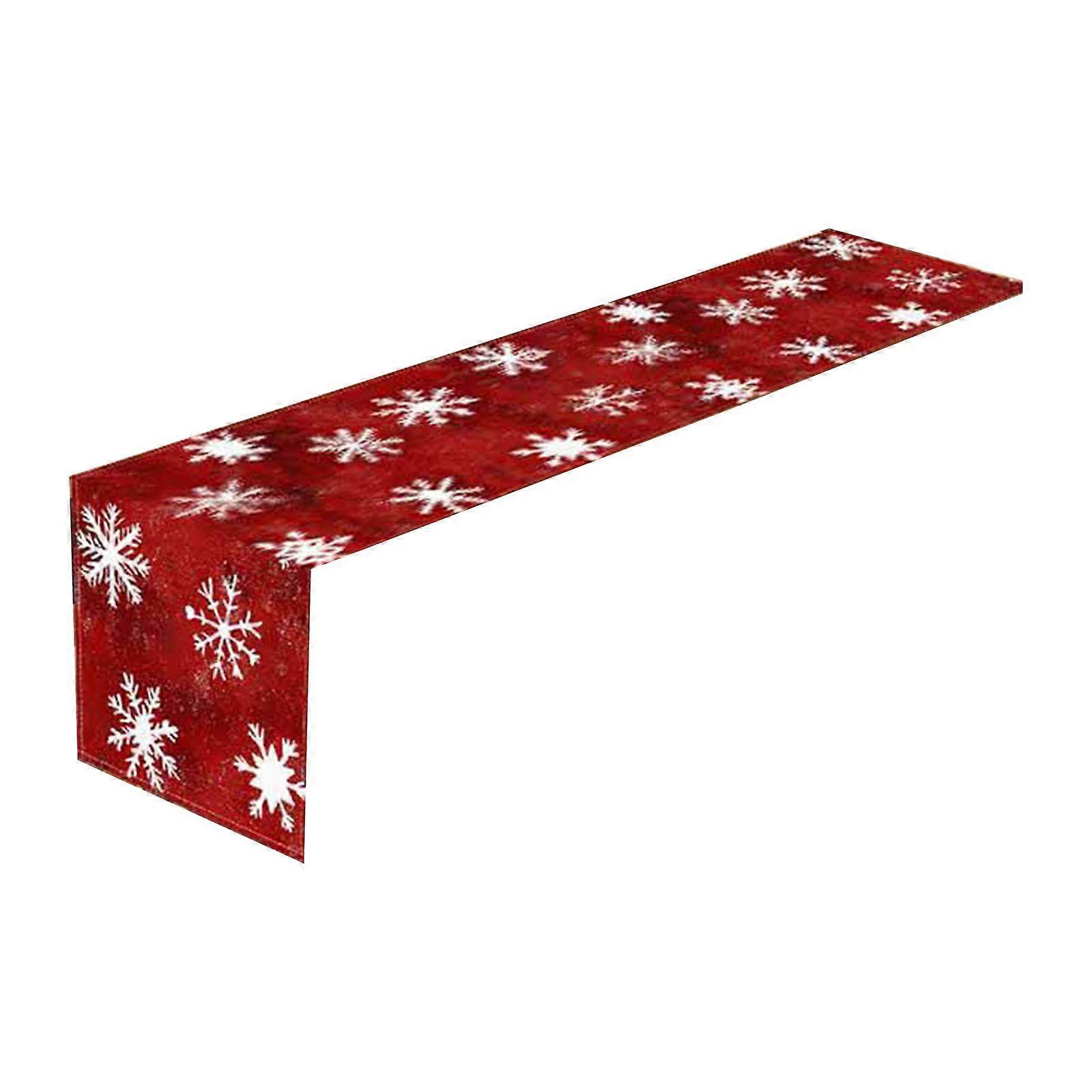 Christmas Table Runner Table Cover Elegant Versatile Reusable Xmas Tablecloth