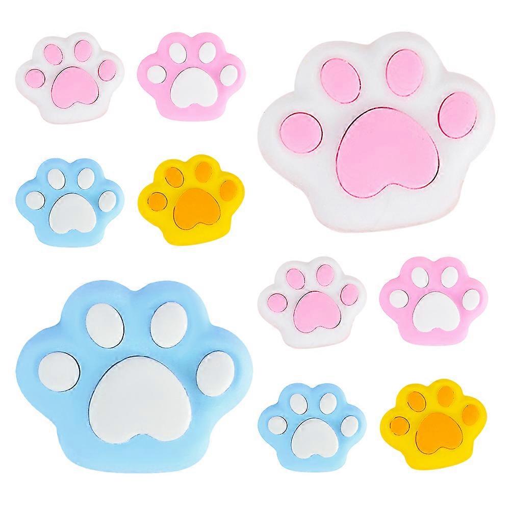 Cat Paw Eraser for Office Use 10Pcs Mini Students Erasers Bulk Pack