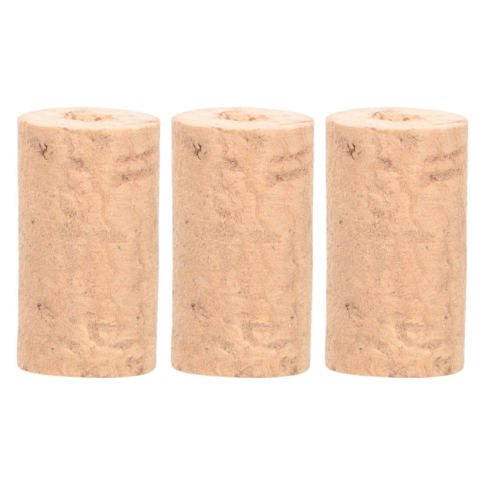 Soft Corks Piccolo Corks for Protective Use 3Pcs Khaki Wood Instrument