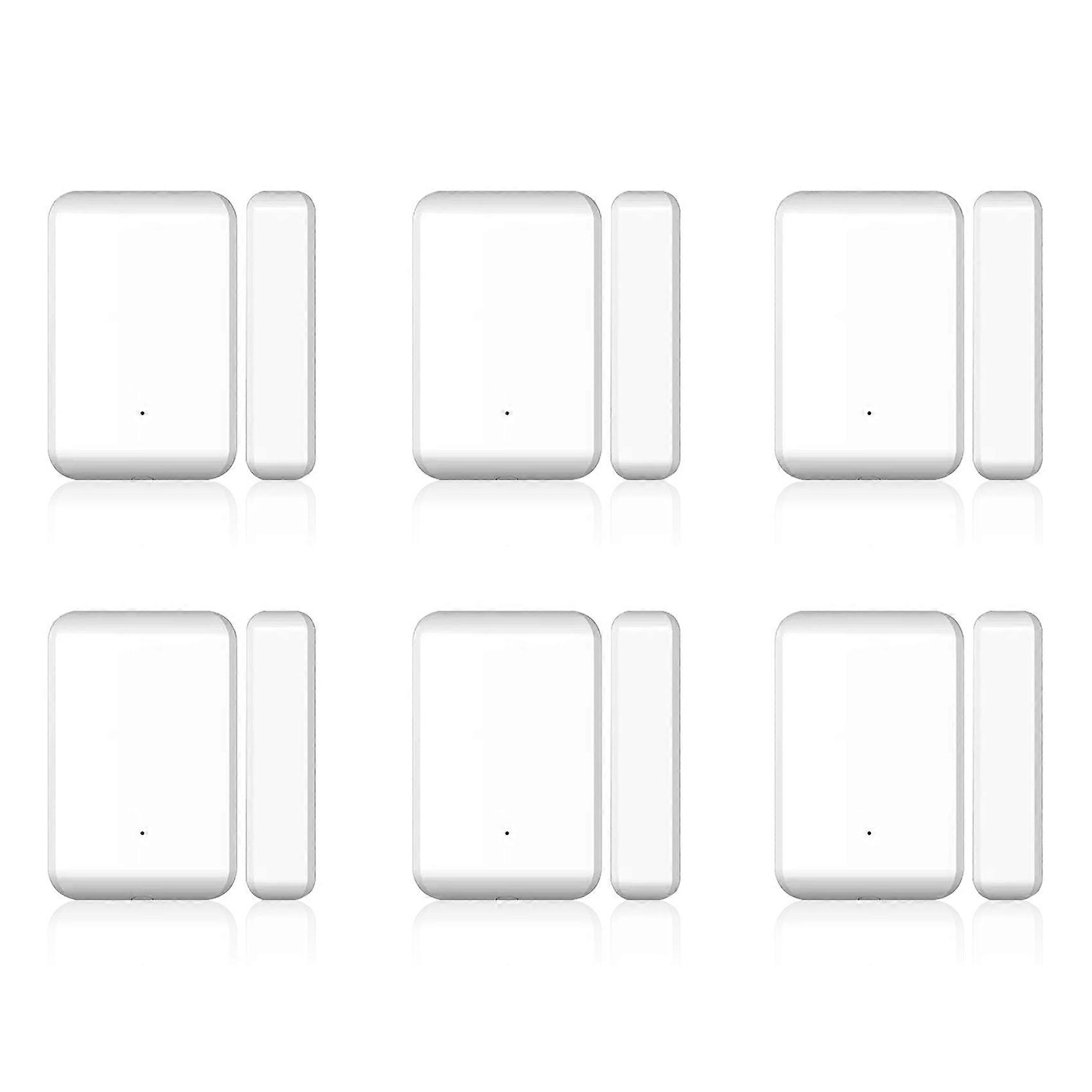 6X 2.4GHz Wireless TTLOCK Door Sensor Door Contact Detection Windows Open Close Status Works with TTLOCK App Smart Locks