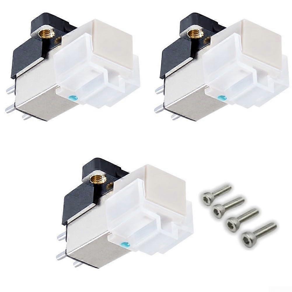 AT3600L Magnetic Turntable Cartridge with Stylus for Vinyl Records, Precision Tracking, 3PCS