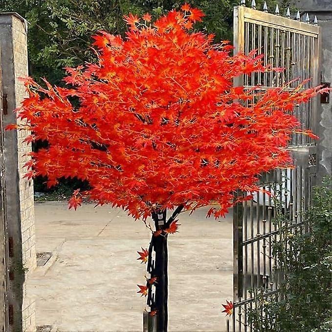 Artificial Maple Tree with Realistic Red Leaves for Indoor and Outdoor Home or Office Decor 1.5x1m