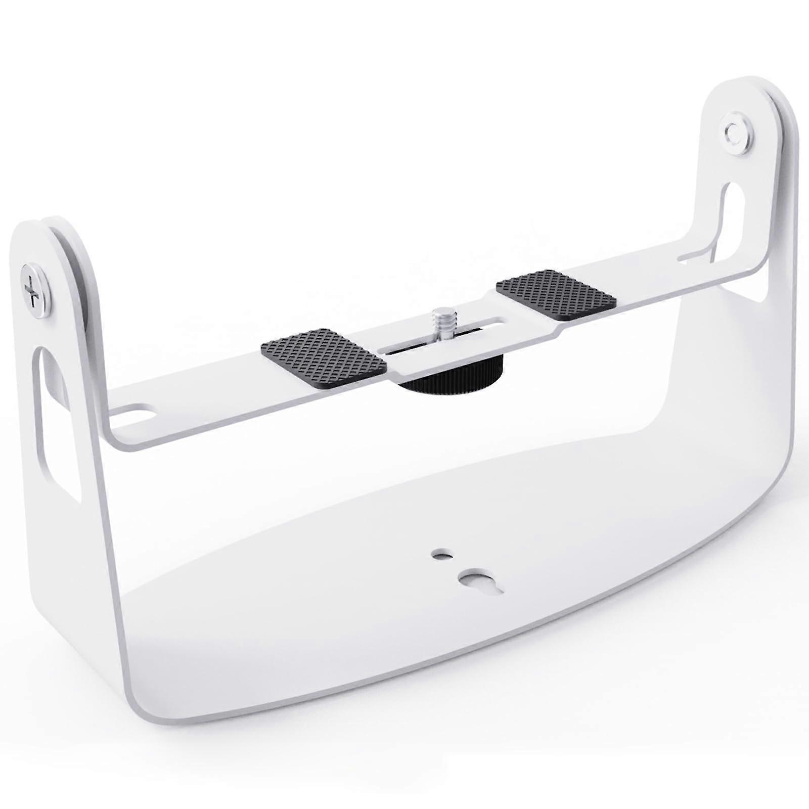 Metal Projector Mount 360 Degree Rotating Wall Ceiling Desk Bracket Adjustable Support for 5kg Projectors, White