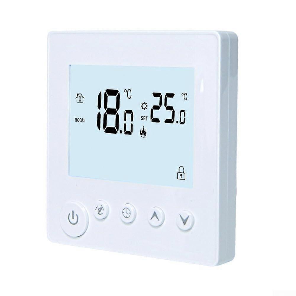 Digital Programmable Thermostat for Water and Electric Heating with Weekly Schedule and LED Display