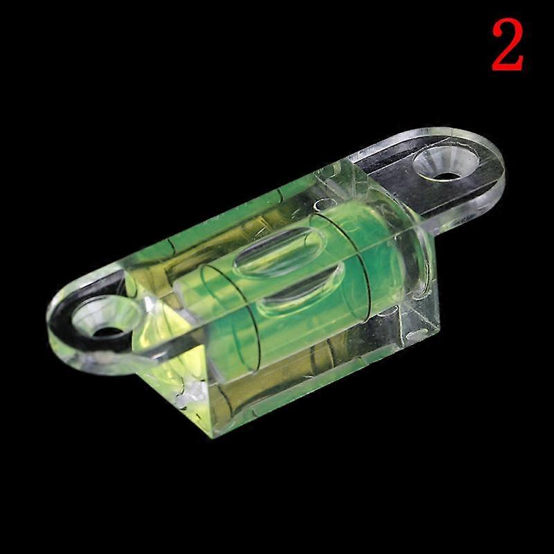 Acrylic Square Level Bubble Mini Spirit Level Bubble With Ears Screw Holes