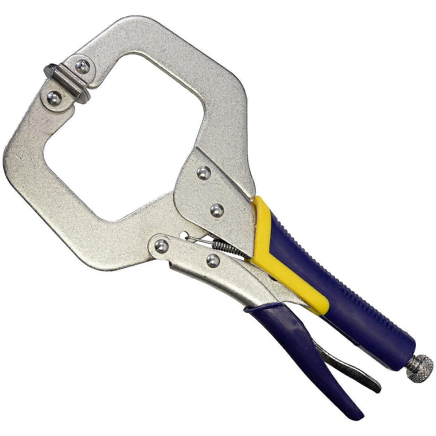 11in Locking CClamp with Swivel Pads, Secure 3in Jaw Grip for Welding and Metalworking