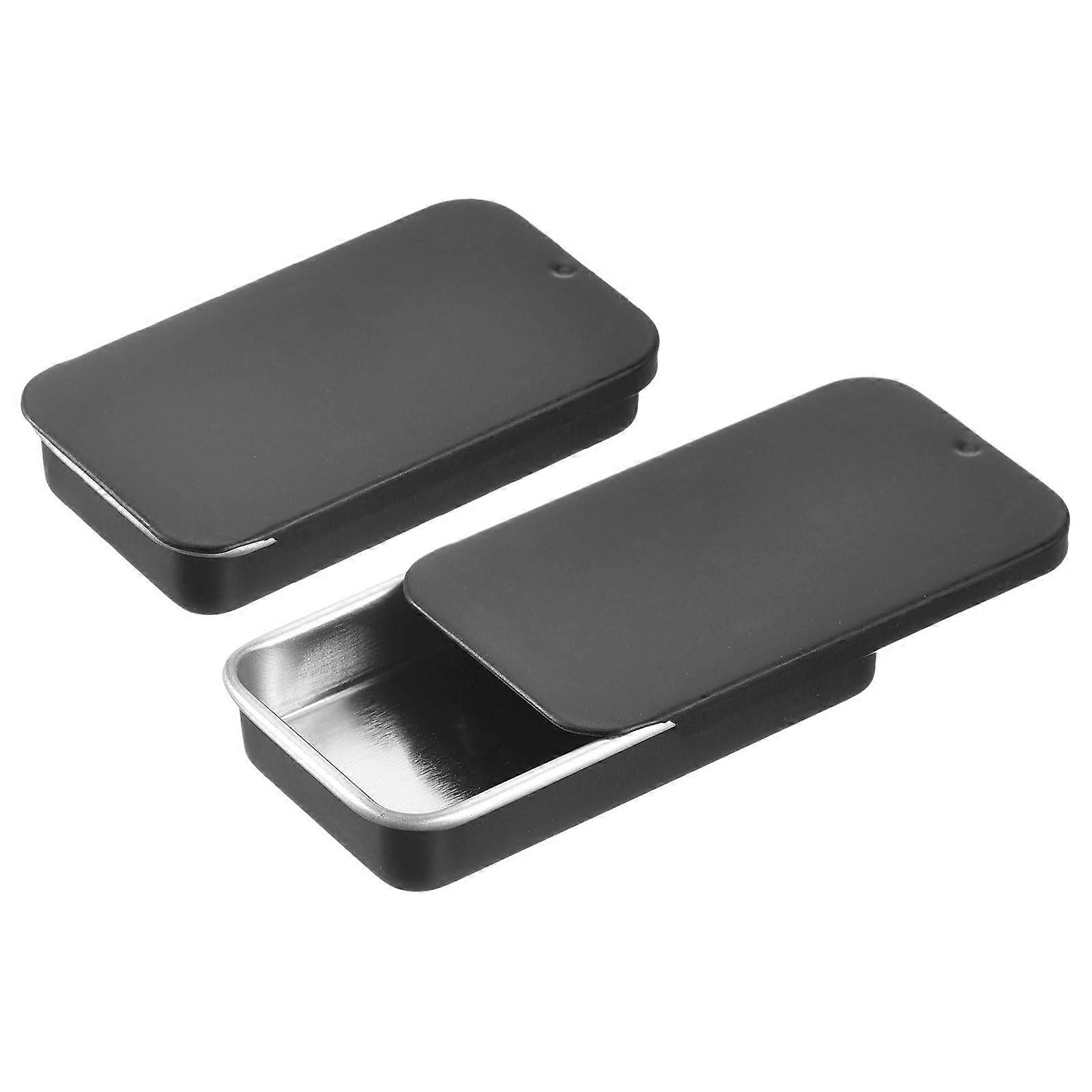 30 Pcs Metal Tin Box with Secure Slide Lid, Small Rectangular Containers for Candy, Cosmetics, Crafts