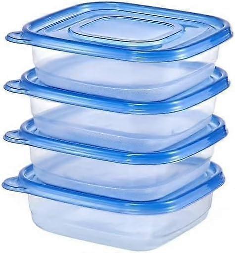 Food Storage Containers 4 Pack 3.8 Cup Leakproof Airtight Stackable Microwave Dishwasher Safe Meal Prep