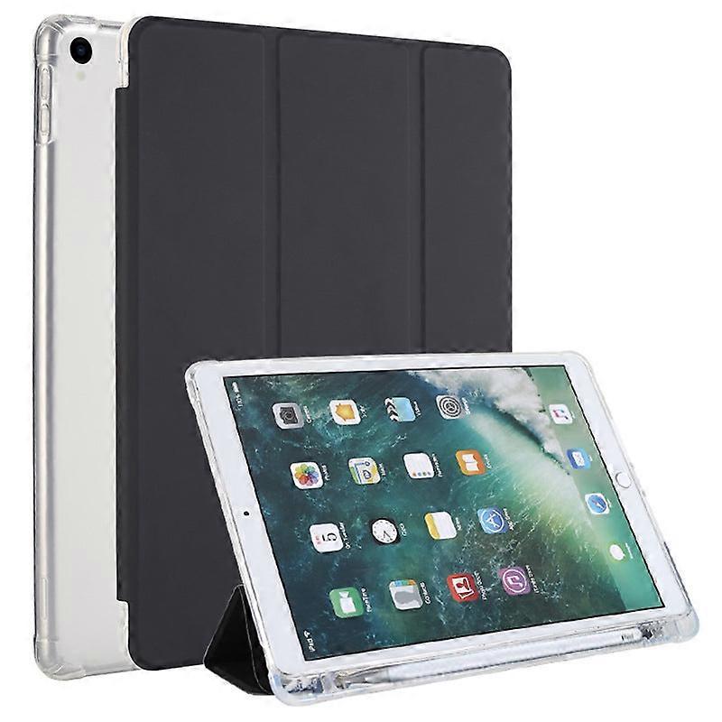 Capa para iPad Mini 6/mini 7 de 8,3 polegadas (2021) nas cores preto e branco, com base em couro.
