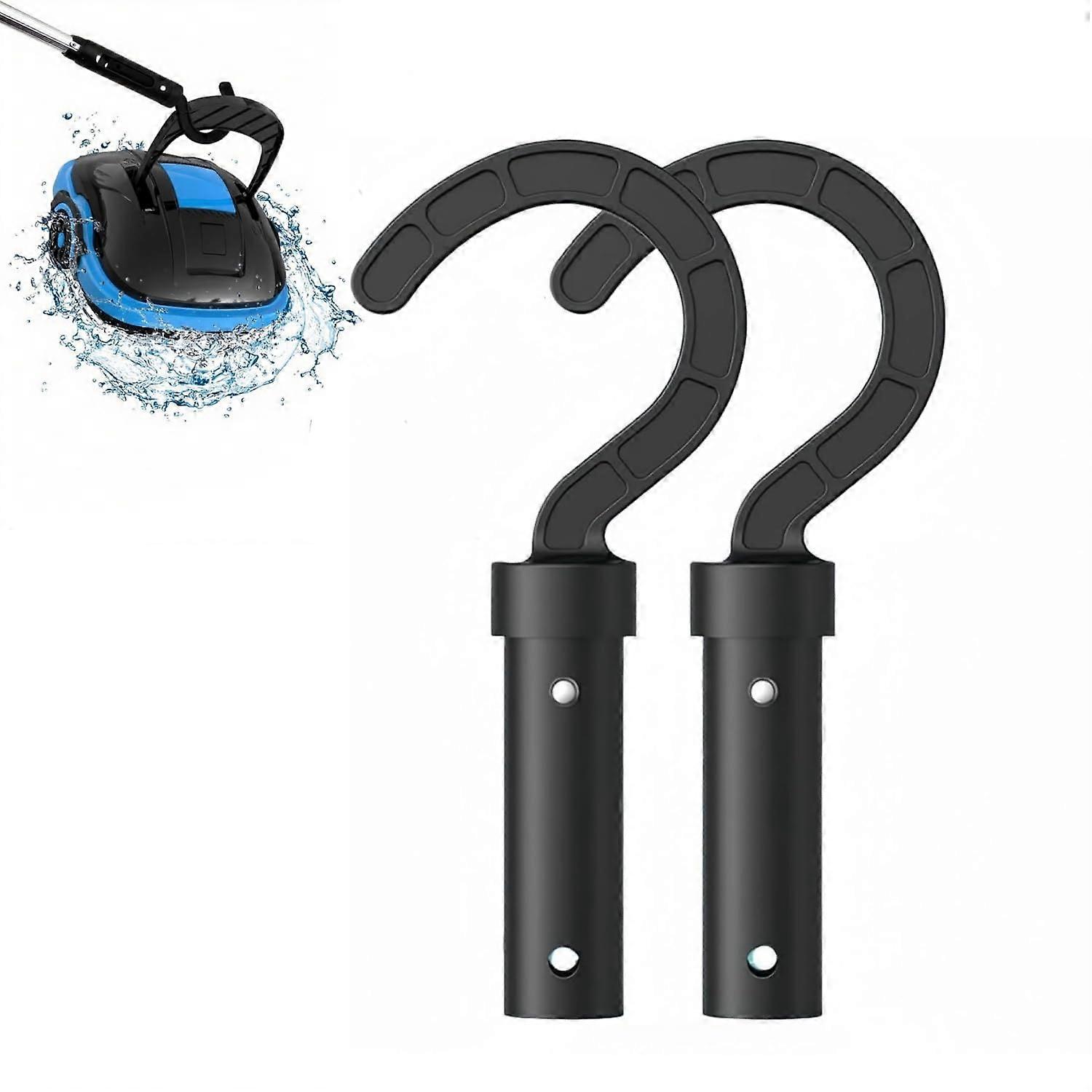 Pool Pole Hook for Robotic Pool Cleaner Retrieval, Universal Telescopic Attachment, 2 Pack