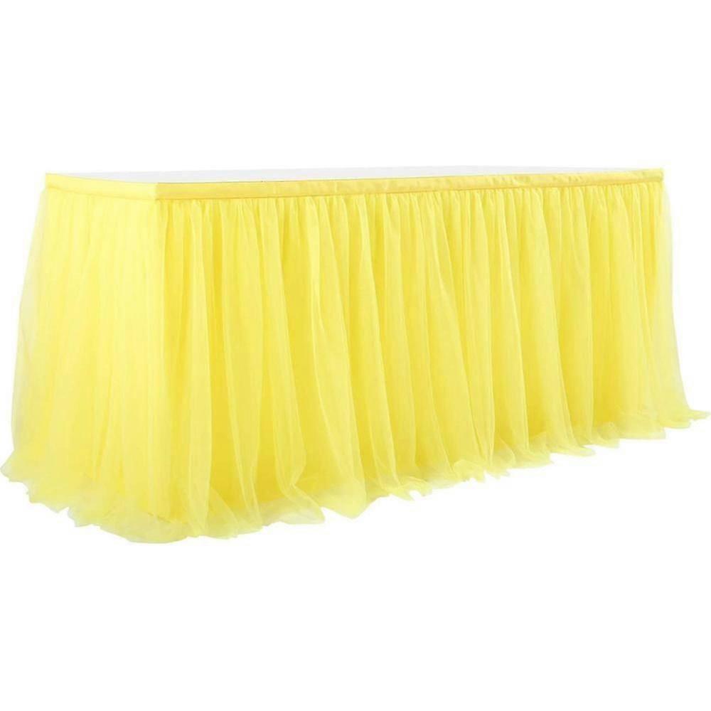 Tulle Table Skirt Compatible With Rectangle Or Round Tables Tutu Table Skirt White Ruffle Ta