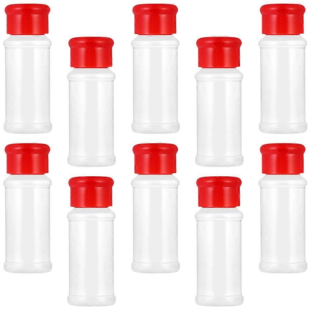 Red Plastic Pepper Container for Kitchen 20Pcs Seasoning Bottles