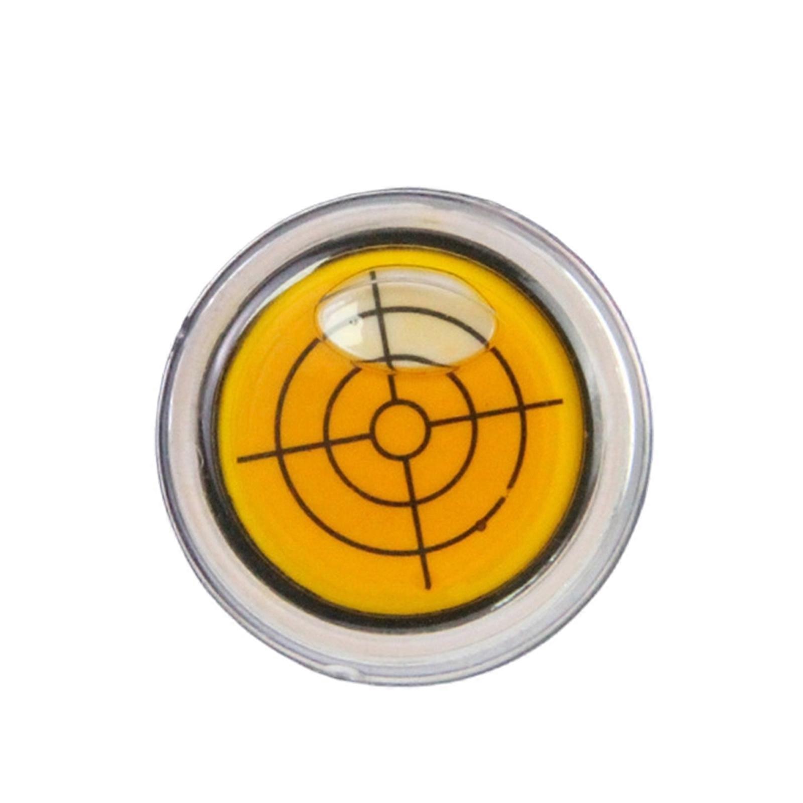 Golf Ball Marker Round Cap Clip Mark with Level Function Light weight Portable Golf Leveling Device Cap Clip Enduring  Yellow