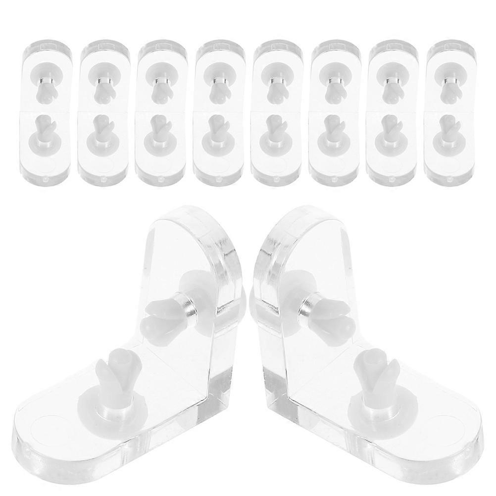 Clear Acrylic L Shape Corner Brackets for Jewelry Boxes 20Sets Transparent