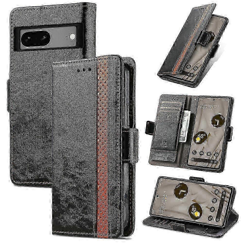 2025 Fr Google Pixel 7 Pro 6a RFID Blocking Card Slots Wallet Leather Folio Flip Case