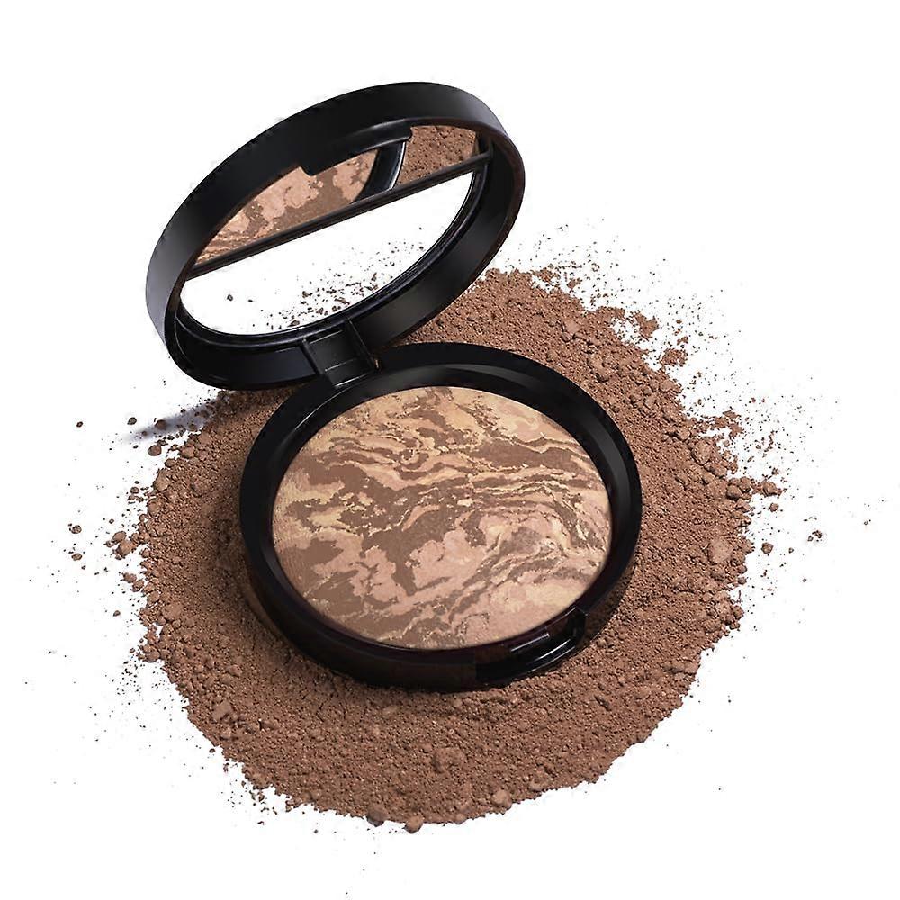 Powder Foundation with Buildable Light Coverage, Hydrating Satin Finish Face Powder Tan Compact