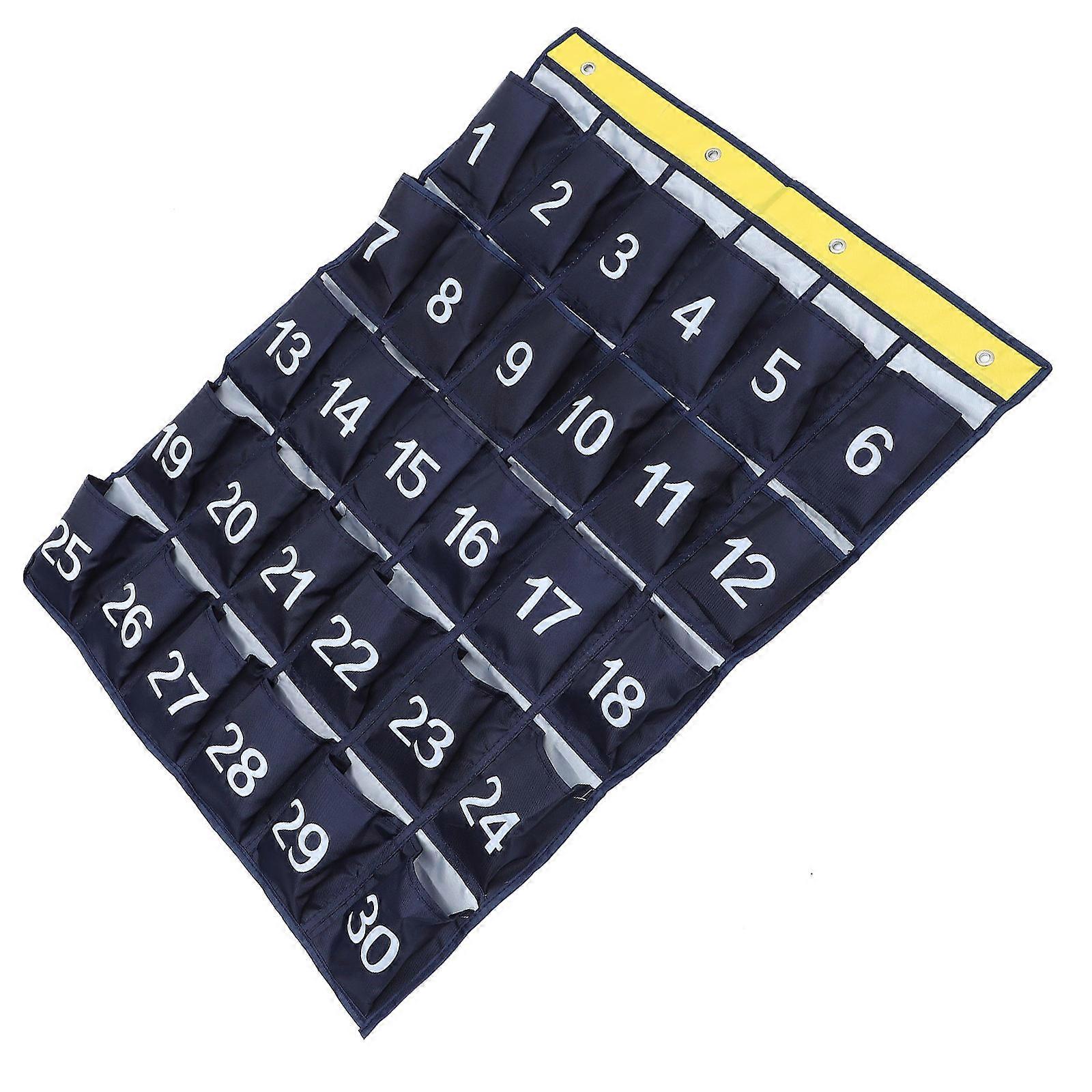 Cell Phone Holder Classroom Wall Hanging Multi-Pocket Organizer 5Pcs