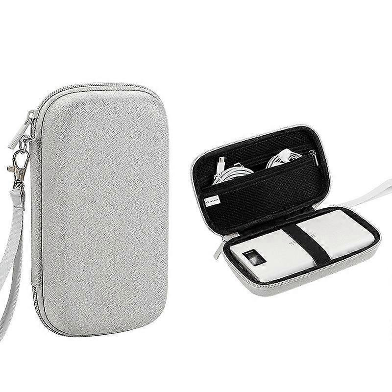 Data Cable Organizer Digital Accessories Storage Bag with Lanyard, Size L