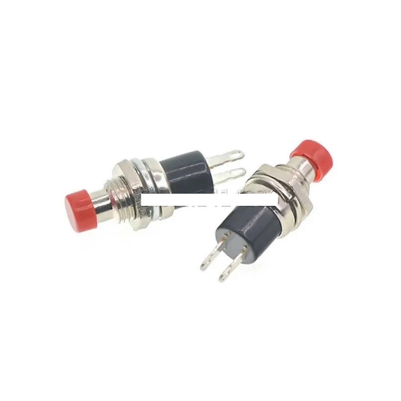 10PCS 7mm 2 Pin Momentary Push Button Switch Normally Open for Quick Reset DIY Projects