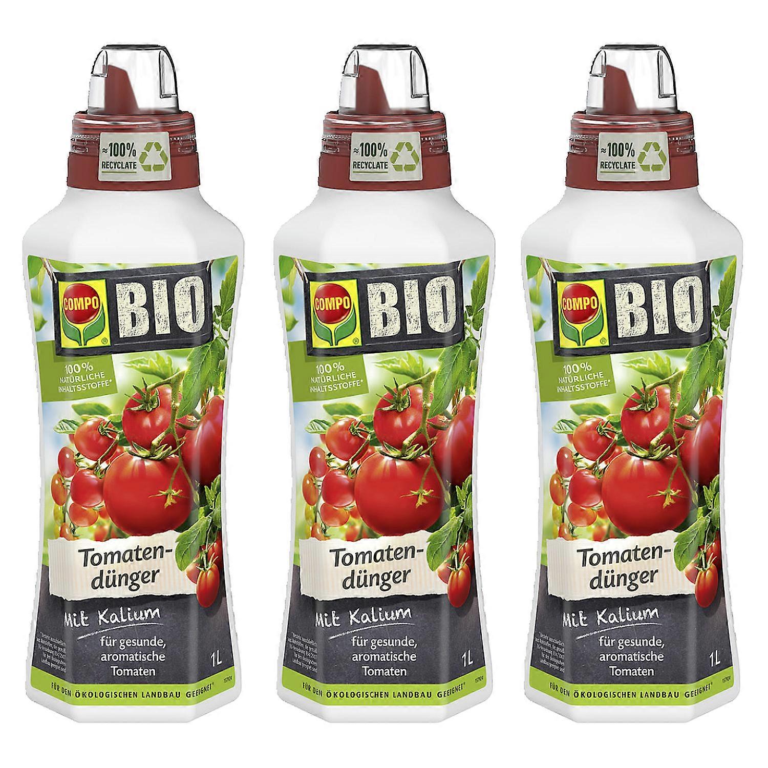 3 x COMPO BIO tomato fertilizer, 1 liter