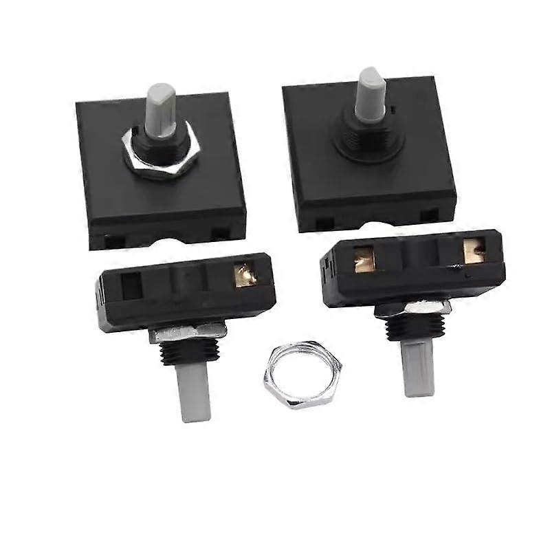 2PCS 32x32mm Square Rotary Gear Switch for Juicer, 4Hole 3Speed Durable Replacement