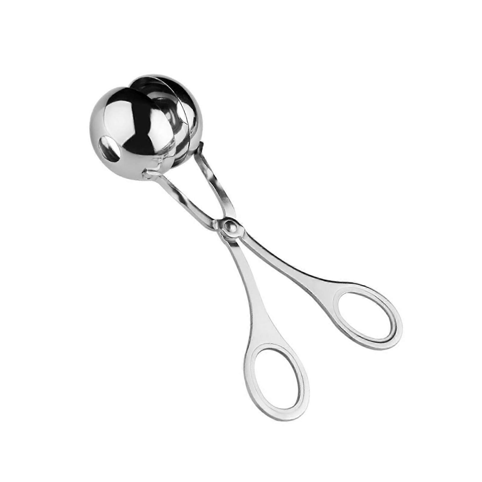 Stainless Steel Meatball Maker with Comfortable Grip for Uniform Size Shaping and Versatile Kitchen Use (Large)