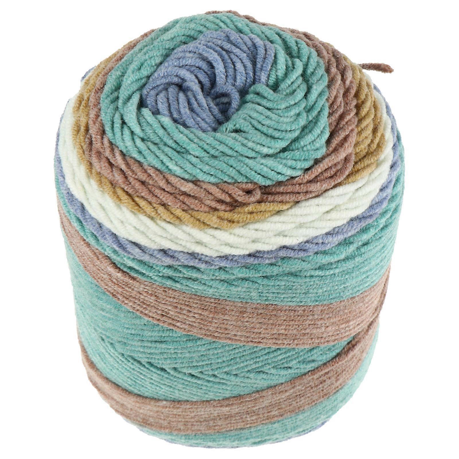 Gradient Yarn Knitting Cord Multi-Colored DIY Dolls Pillows Rugs Braided String 1Roll