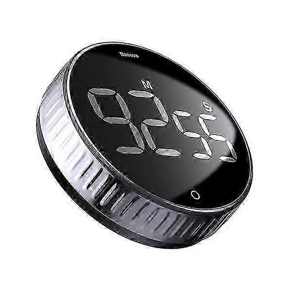 2025 1pc Kitchen Magnetic Rotating Countdown Timer (black)