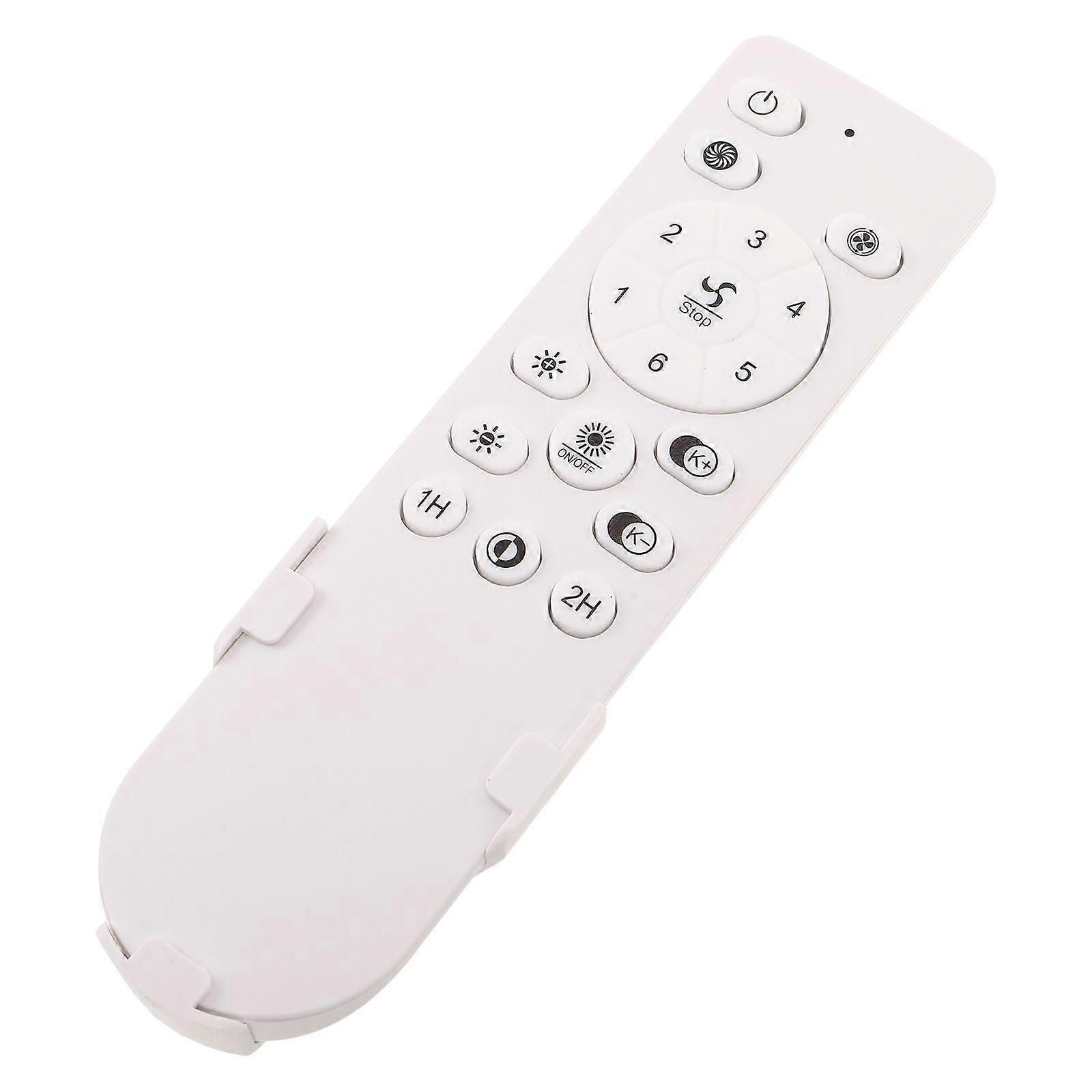 Fan Light Controller - 6-Speed Wind Adjustment, Light Control & 1h/2h Timer, Portable Remote With Stop/Power Button, Brightness Adjust