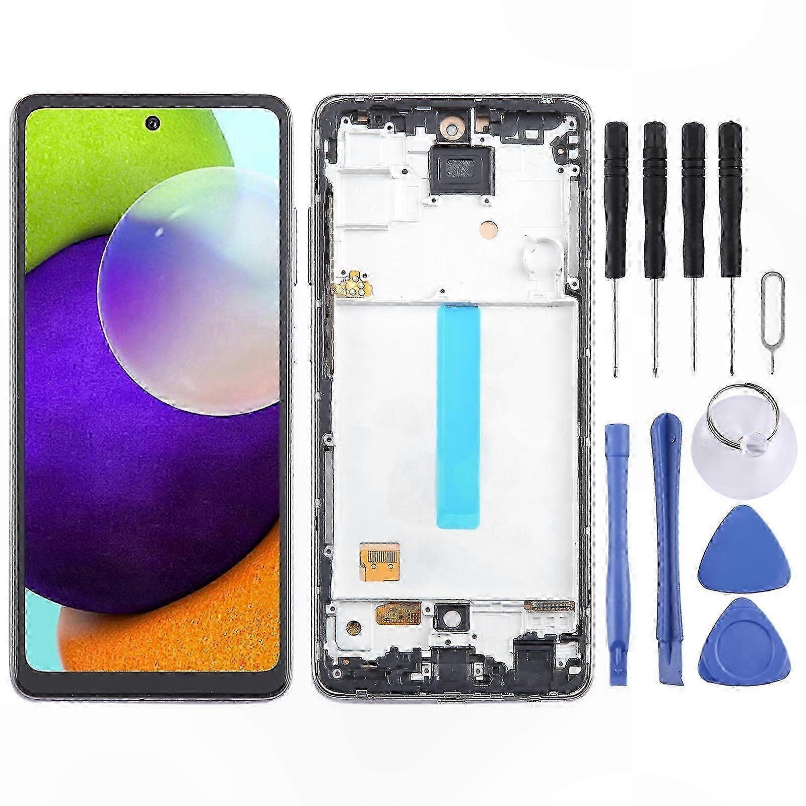 LCD Screen and Digitizer Assembly for  Galaxy A52 4G with Frame