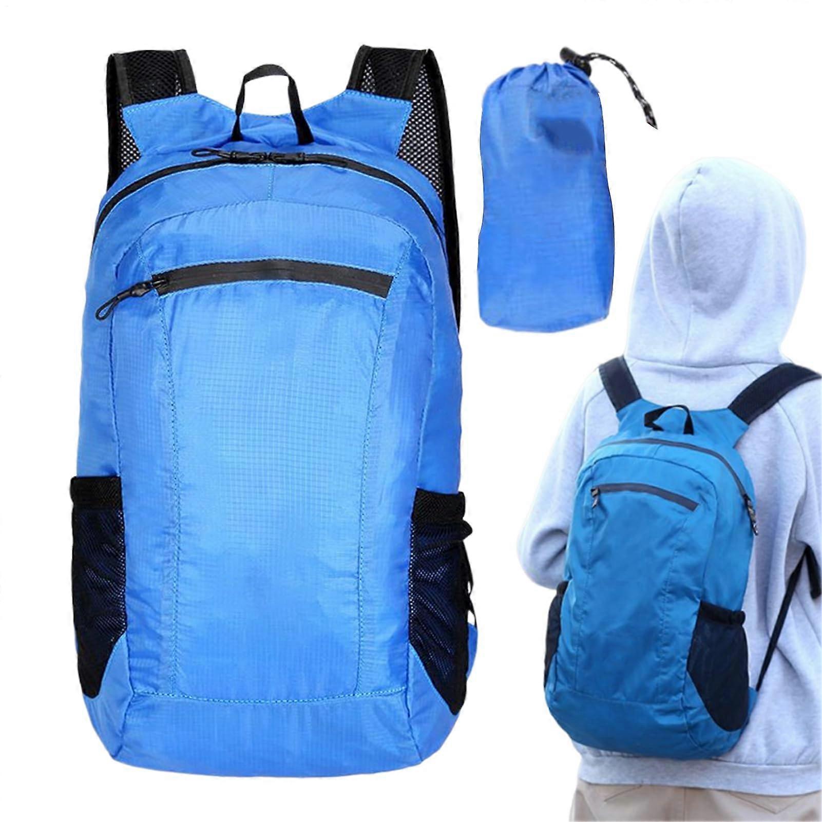 Large Waterproof Travel Backpack with Laptop Compartment Ergonomic Design Sapphire
