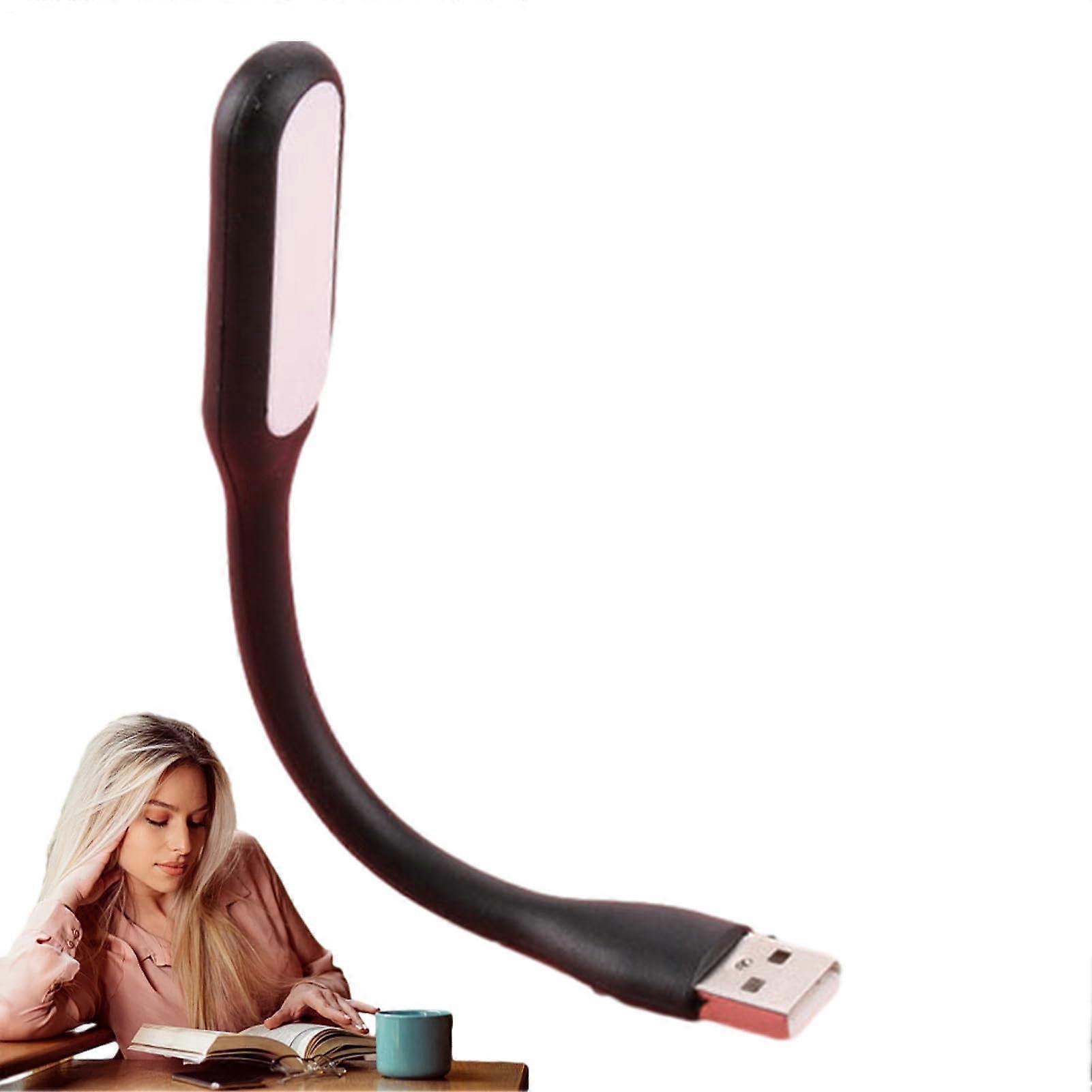 USB LED Light with Flexible Angle Adjustment, EyeFriendly for Book Reading, Laptop, Black