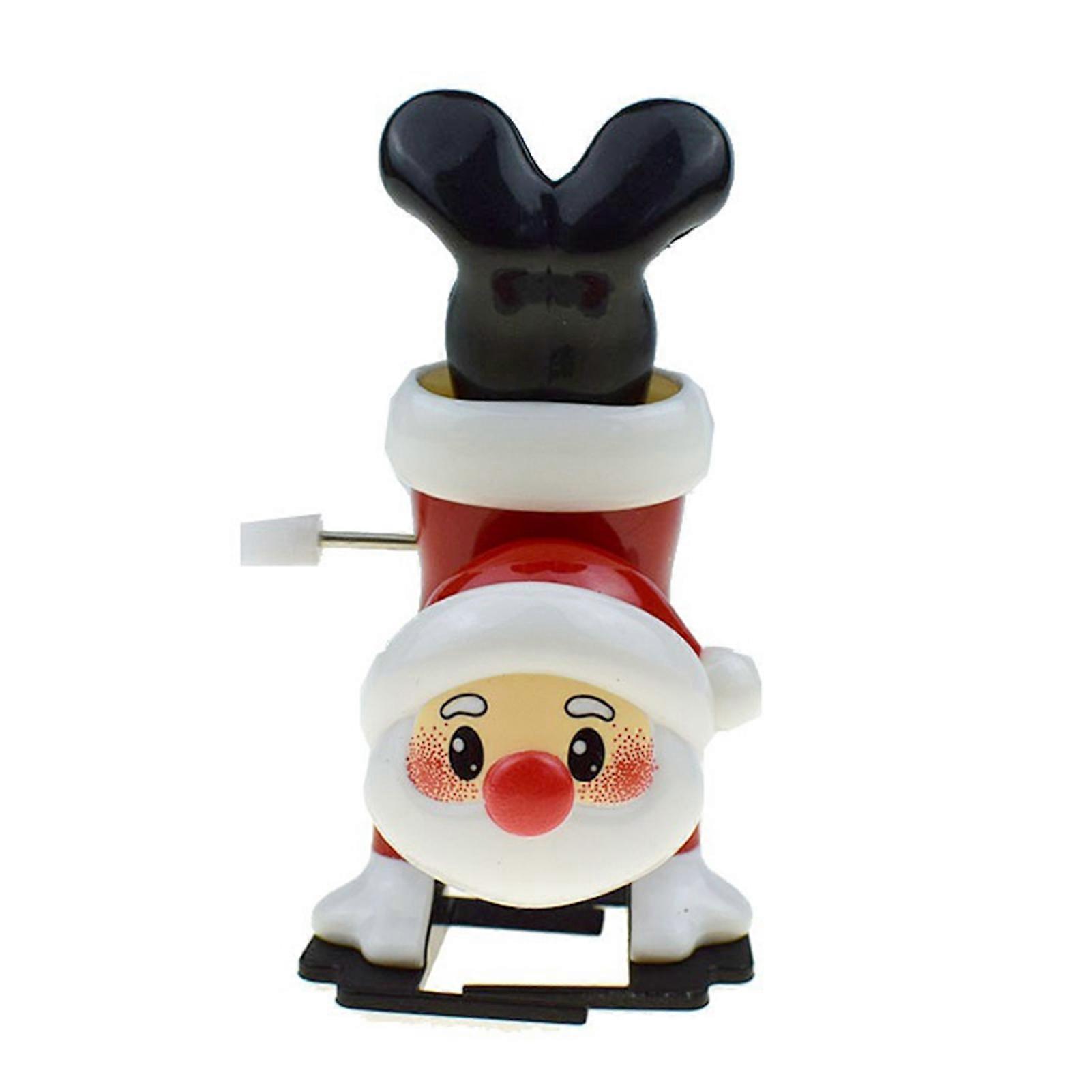 Clockwork Chain Plastic Running, Mini Christmas Wind-Up Toy
