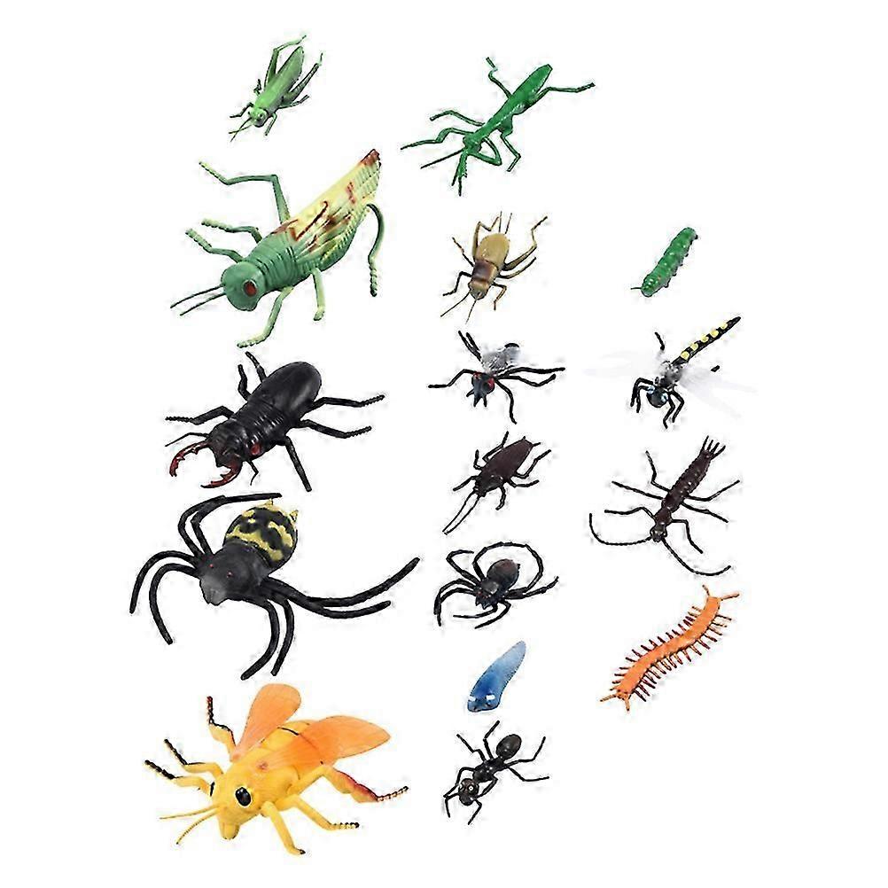 Realistic Insect Figures Kit 16Pcs Educational Desk Decor
