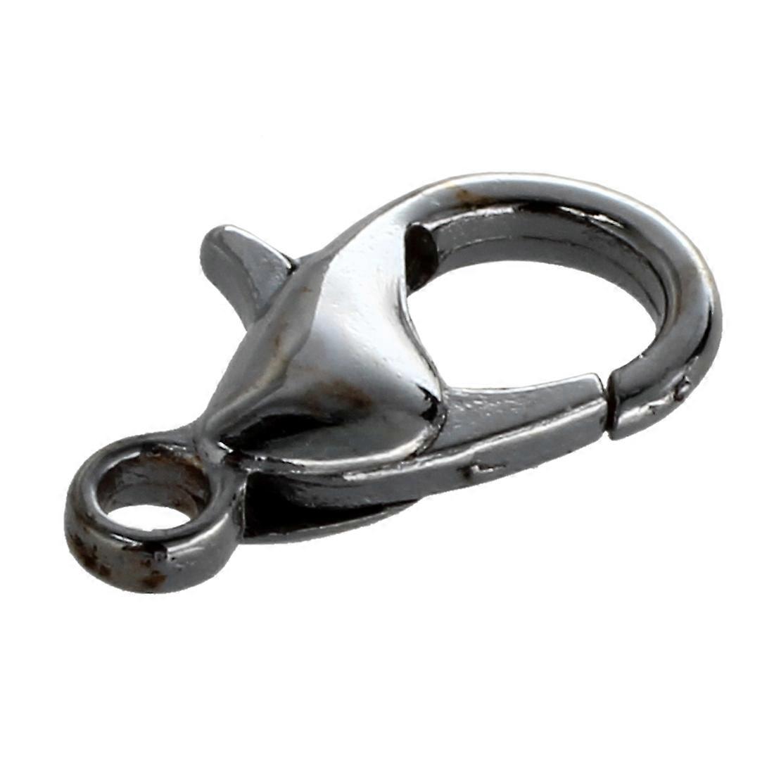 50 x Caps Lock Carabiner Chain Closures Silver