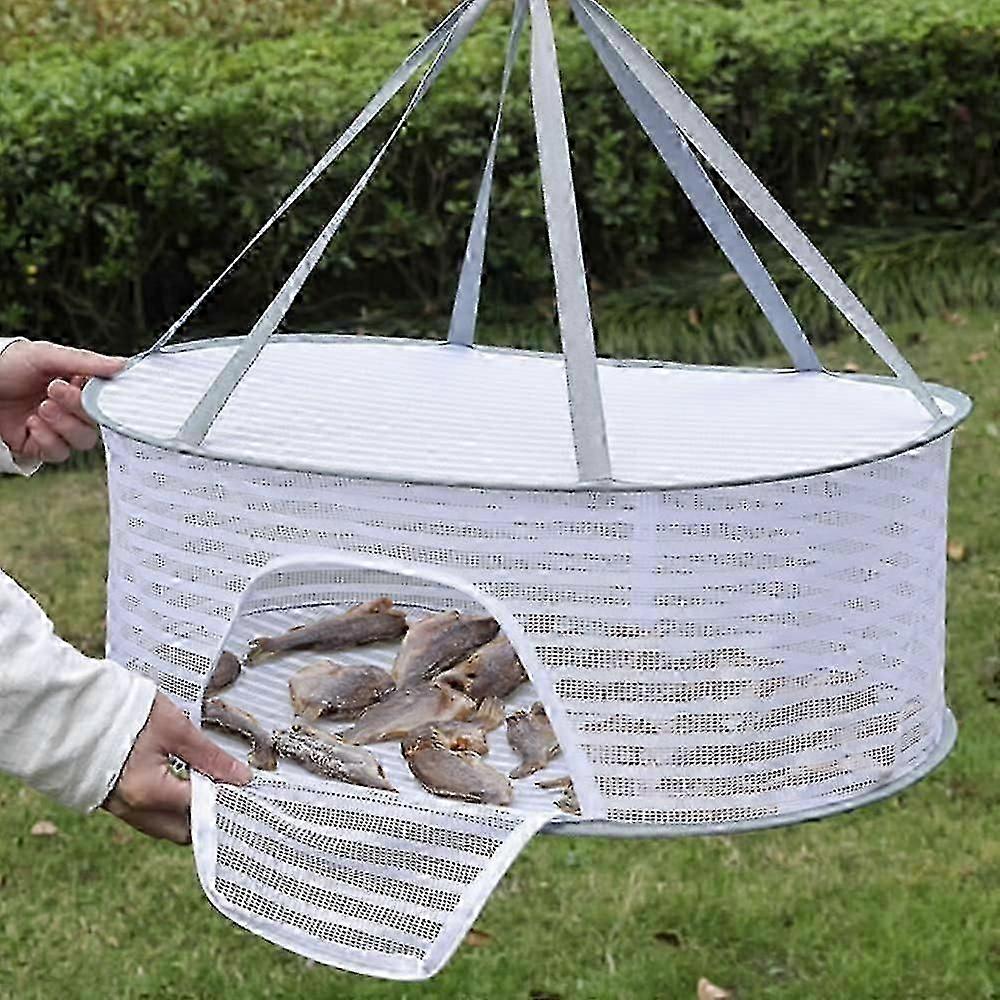 3 layer herb drying rack foldable hanging mesh net