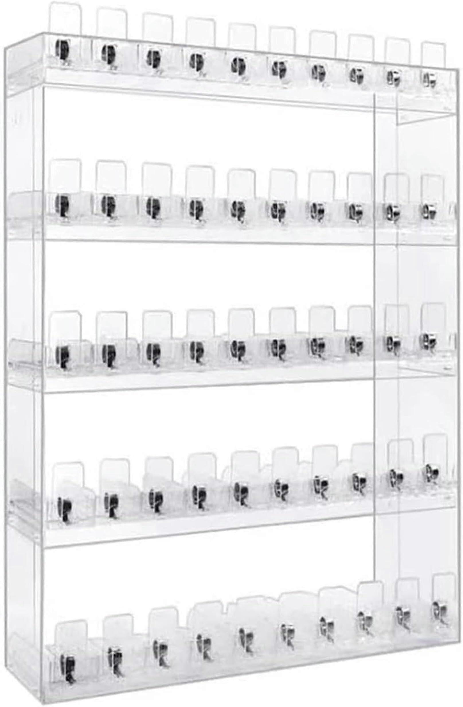 Automatic Cigarette Display Rack with Acrylic Pusher Panel for Wall Mounted or Countertop Use