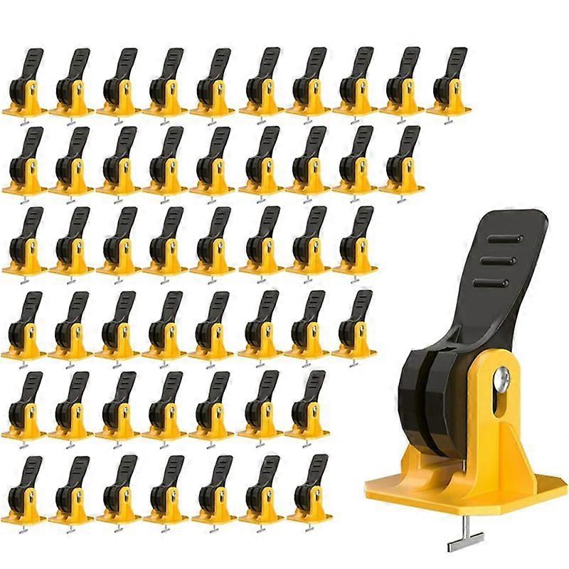 50 PCS Tile Tools for Leveling Installation, Reusable Tile Leveling System, Floor Leveling Tools, Ti
