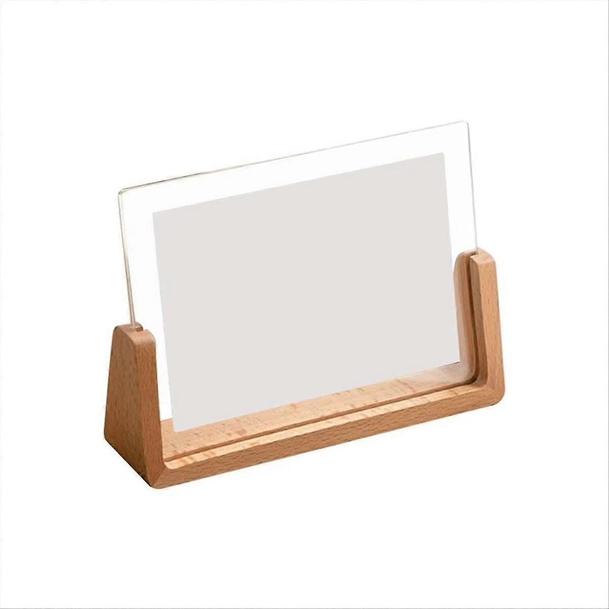Walnut/Beech Photo Frame Acrylic U Shape Transparent Frame B
