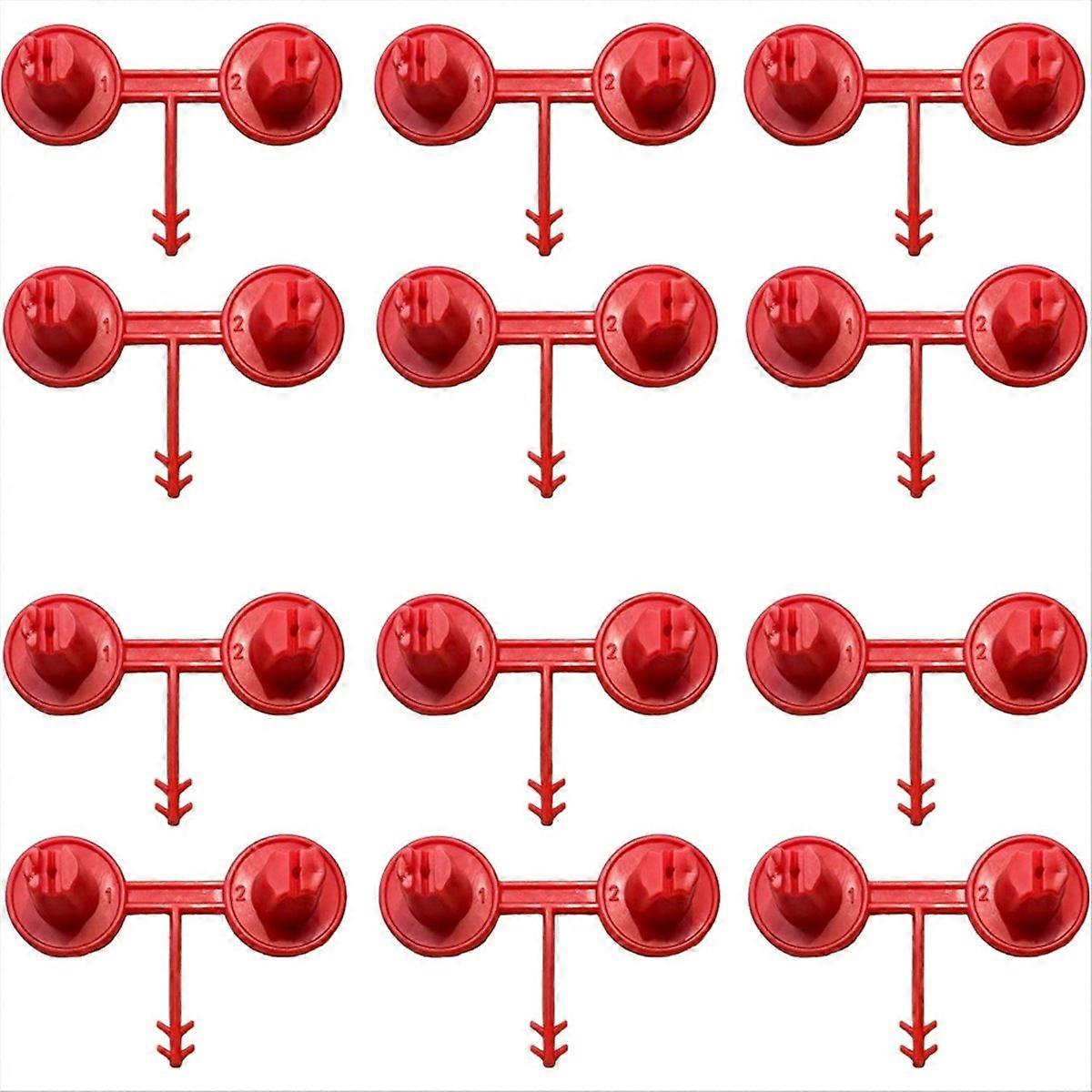 12pcs Red Nozzle for Foaming Agent Coverage