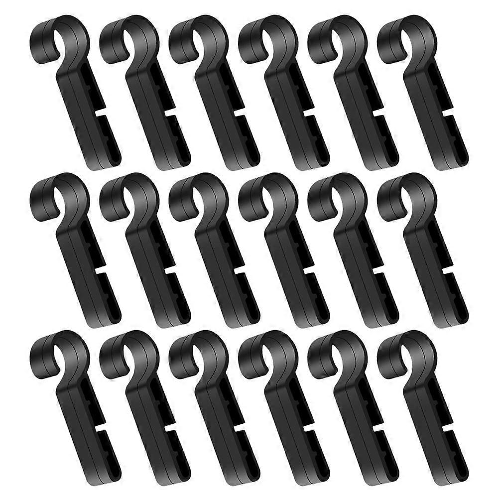 Hard Hat Flashlight Clip Secure Attachment For Hard Hat 4.60X1.50X1.00CM Plastic 30Pack