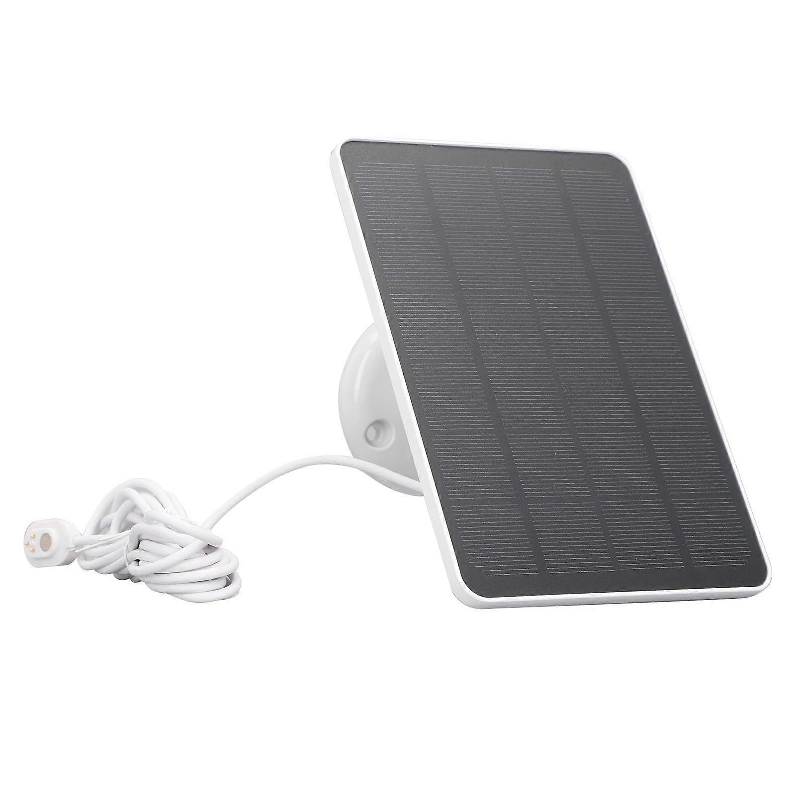 6V 10W Solar Panel for Security Camera, IP65 Waterproof with 9.8ft Cable, White for Arlo Pro