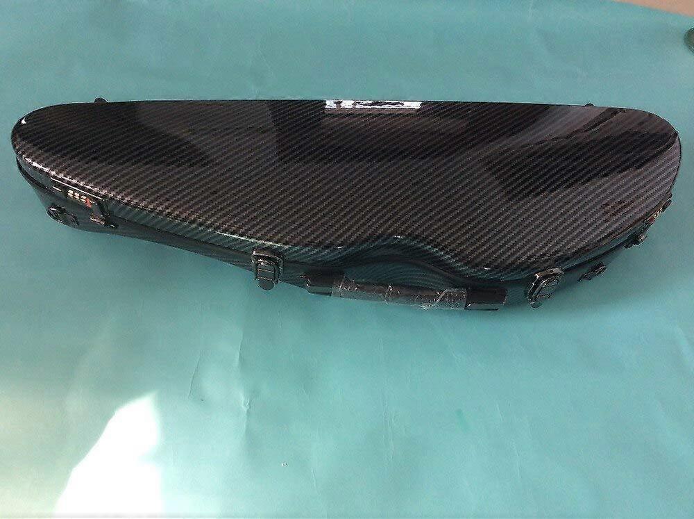 4/4 Violin Case Carbon Fiberglass Shell Lightweight Full Size Protective Hardshell