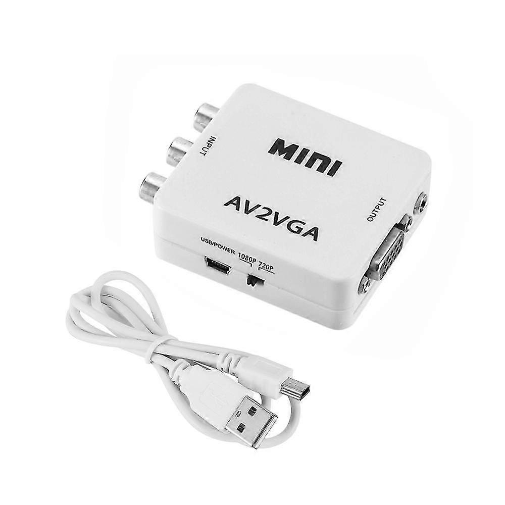 VGA Video Converter for RCA Input with 3.5mm Audio Connection